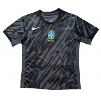 Camisa de Futebol Brasil Goleiro Equipamento Secundário Copa America 2024 Manga Curta